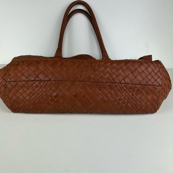 FALOR FRIENZE ITALIAN HANDWOVEN LEATHER WEAVE PURSE - Picture 3 of 15
